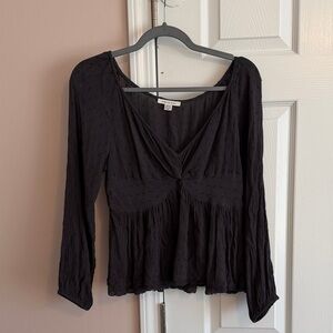 American Eagle Outfitters Black Blouse